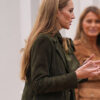 Wales Princess Catherine Dark Green Suede Jacket