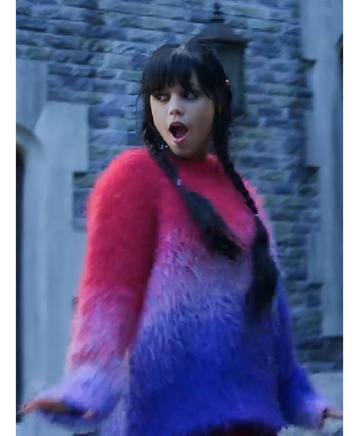 Wednesday S02 Jenna Ortega Ombre Sweater