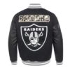 Las Vegas Raiders Prep Varsity WoolLeather Jacket