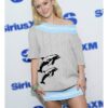 SiriusXM Studios NYC Zara Larsson Dolphins Knit Sweater