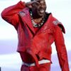 2025 ESPY Awards Busta Rhymes Red Crocodile Leather Jacket