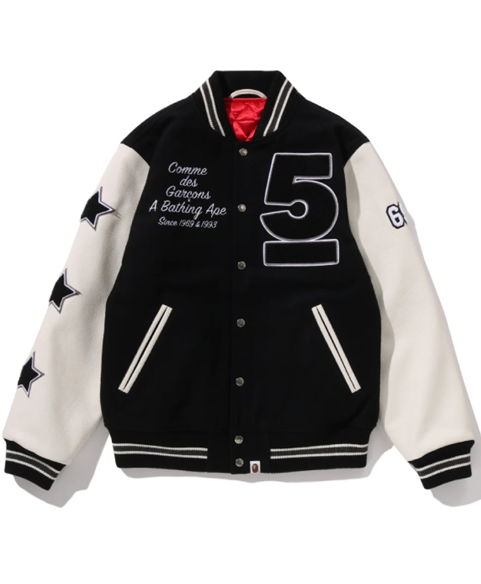 A Bathing Ape x Comme des Garcons Varsity Jacket