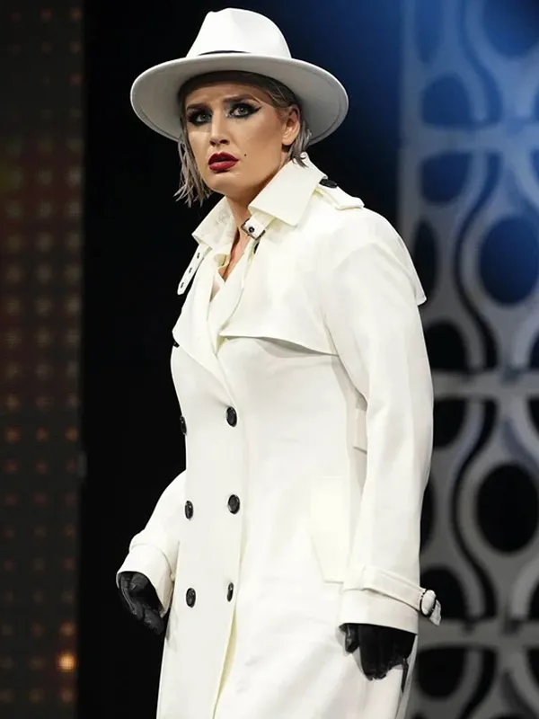 AEW Dynamite Toni Storm White Trench Coat