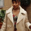 Abbott Elementary Amber Shearling Jacket