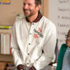 Abbott Elementary Bradley Cooper White Varsity Jacket