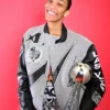 A’ja Wilson 2025 WNBA Finals Grey and Black No Luck Jacket