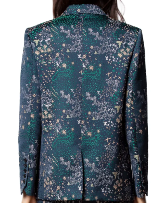 Alex Vs America S05 Blue Printed Blazer For Sale