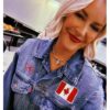 All Elite Wrestling All Out Toronto Renee Paquette Blue Denim Canada Jacket