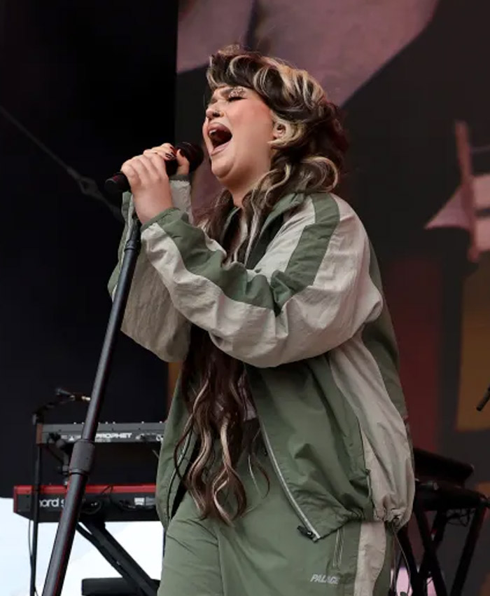 All Things Go Lola Young Green Jacket