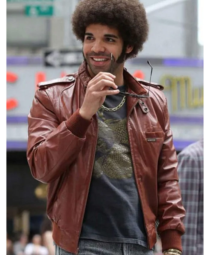 Anchorman 2 The Legend Continues Drake Brown Leather Jacket