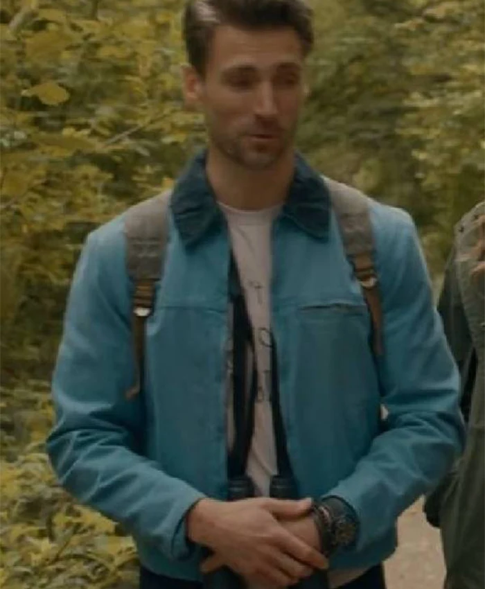 Andrew W. Walker Adventures in Love & Birding Blue Jacket For Sale