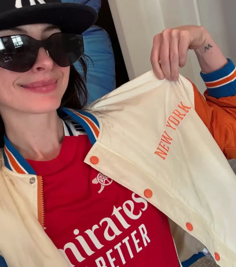 Anne Hathaway NY Knicks Jacket For Sale