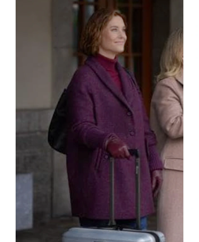Ashley Williams An Alpine Holiday Purple Coat For Sale