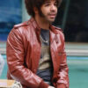 Aubrey Graham Anchorman 2 The Legend Continues Brown Leather Jacket