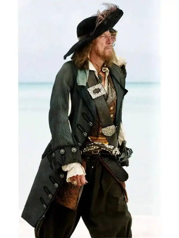 Barbossa Pirates of the Caribbean Geoffrey Rush Coat
