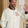 Bradley Cooper Abbott Elementary S03 White Varsity Jacket