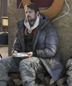 Buy Joel Kinnaman Ice Fall Grey Puffer Coat