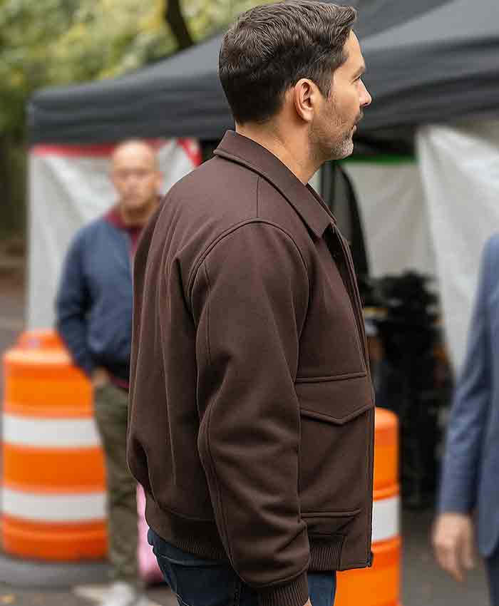 CIA Tom Ellis Brown Wool Jacket