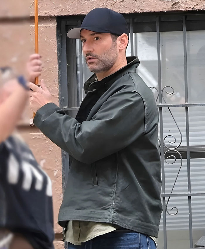 CIA Tv Series Tom Ellis Grey Cotton Jacket