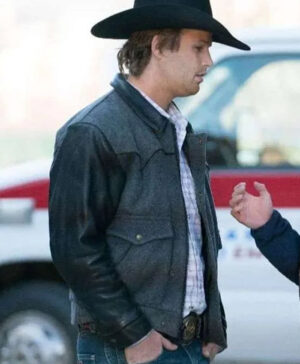 Caleb Odell Heartland Black Leather Jacket