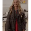 Carrie Bradshaw And Just Like That S02 Grey Check Coat