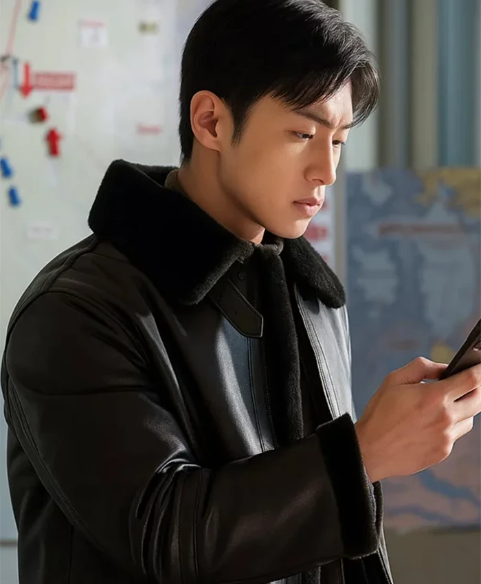 Cha Soo-yeol Queen Mantis SO1 Shearling Jacket For Sale