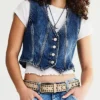 Charlie Maintenance Required Denim Vest For Sale