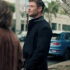 Chris Hemsworth Crime 101 Movie 2026 Davis Black Wool Coat