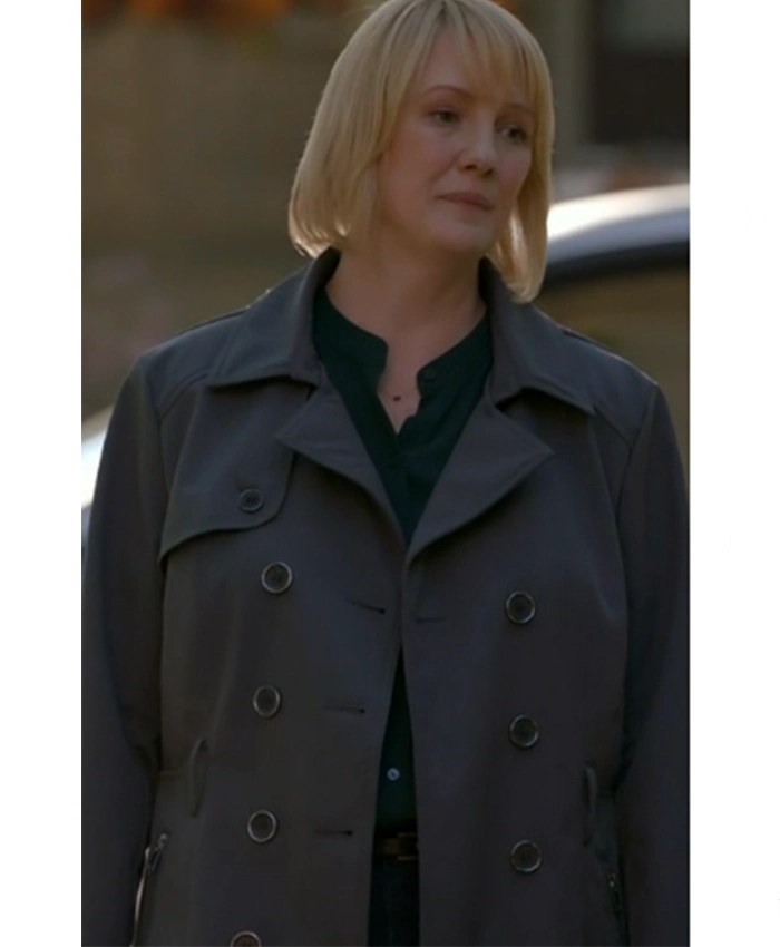 Cindy Herrmann Chicago Fire S14 Dark Grey Coat