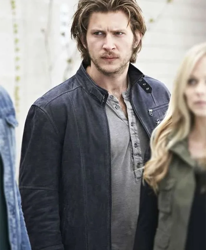 Clayton Danvers Bitten Blue Suede Jacket