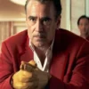 Colin Farrell Ballad of a Small Player Maroon Blazer For Sale