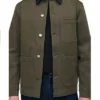 Colter Shaw Tracker S03 Olive Green Denim Jacket For Sale