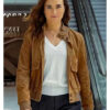 Cote de Pablo NCIS Tony and Ziva Brown Suede Jacket