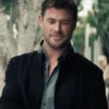 Crime 101 Chris Hemsworth Black Coat