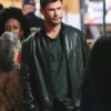 Crime 101 Chris Hemsworth Leather Bomber Jacket