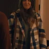 D’Arcy Carden Nobody Wants This S02 Plaid Long Coat