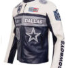 Dallas Cowboys Leather Moto Jacket