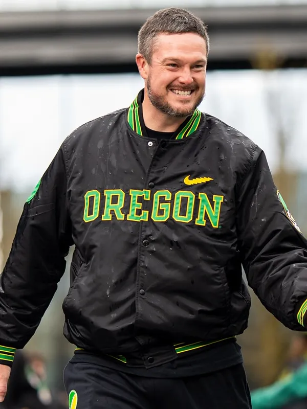 Dan Lanning Black Varsity Oregon Jacket