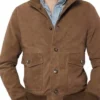 Daniel De Luca Hotel Costiera S01 Brown Suede Jacket For Sale
