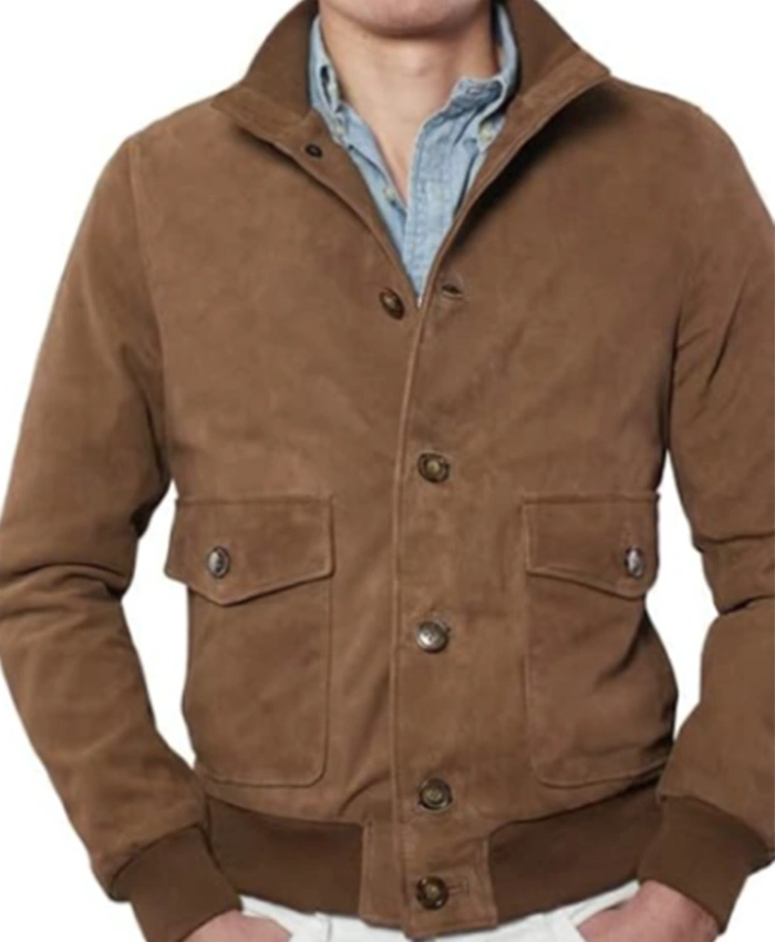 Daniel De Luca Hotel Costiera S01 Brown Suede Jacket For Sale
