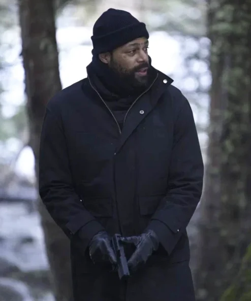 DeVaughn Nixon Ice Fall Black Cotton Coat