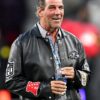 Detroit Lions v Baltimore Ravens Steve Bisciotti Black Leather Bomber Jacket