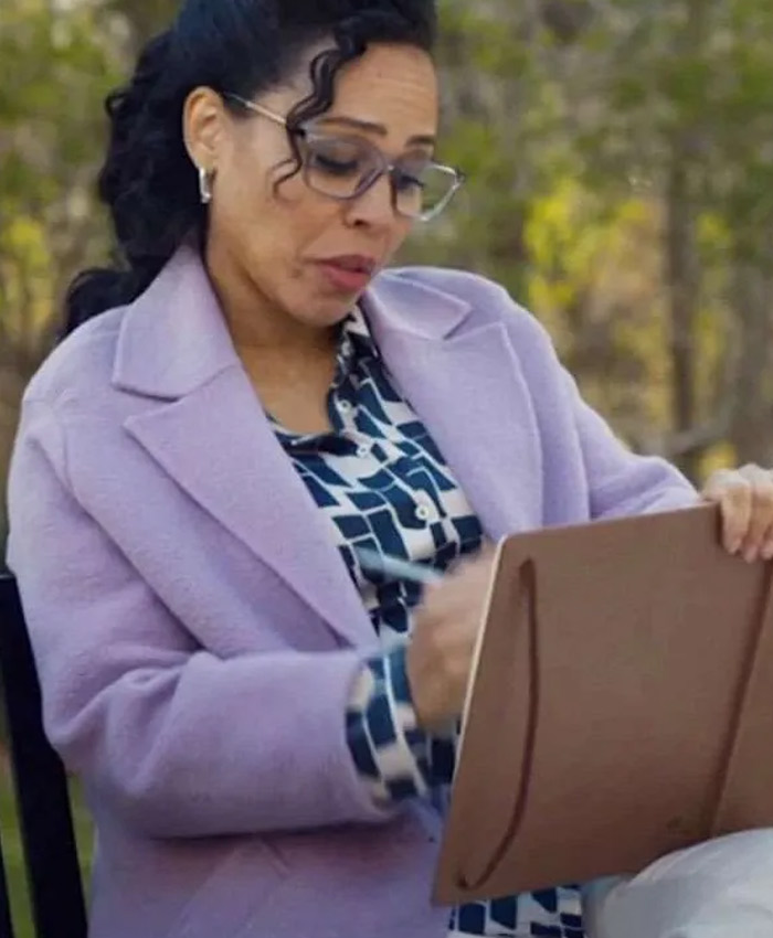 Doc S01 Amirah Vann Purple Wool Coat