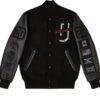 Drake For All The Dogs OVO Black Varsity Jacket