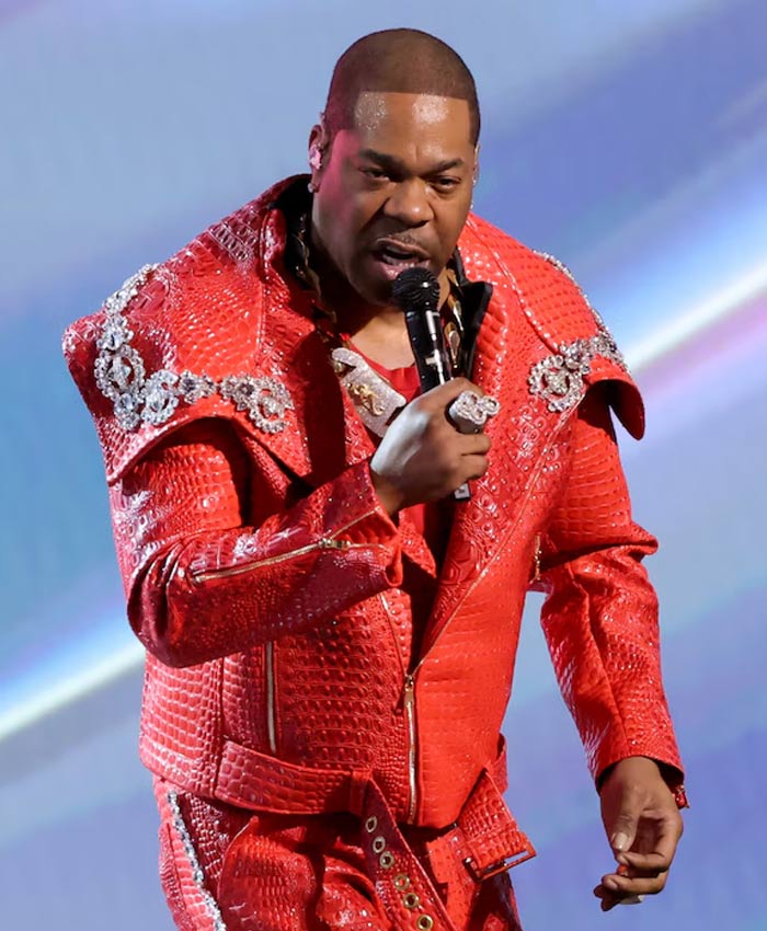 ESPY Awards Busta Rhymes Red Jacket