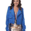 EastEnders Ruby Allen Blue Fringe Jacket
