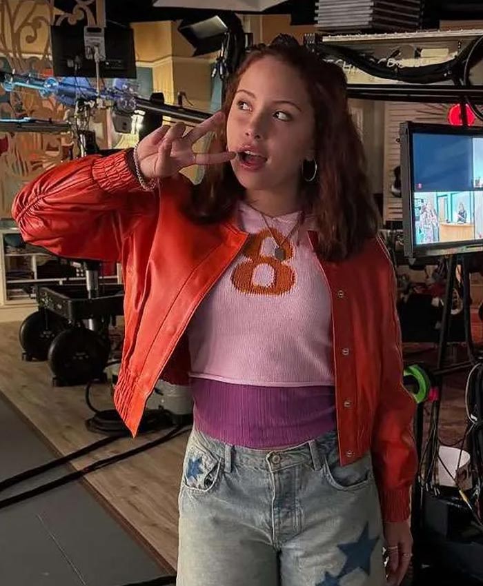 Electric Bloom Jade Orange Jacket