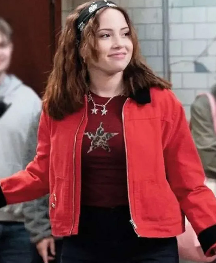 Electric Bloom Jade Red Jacket