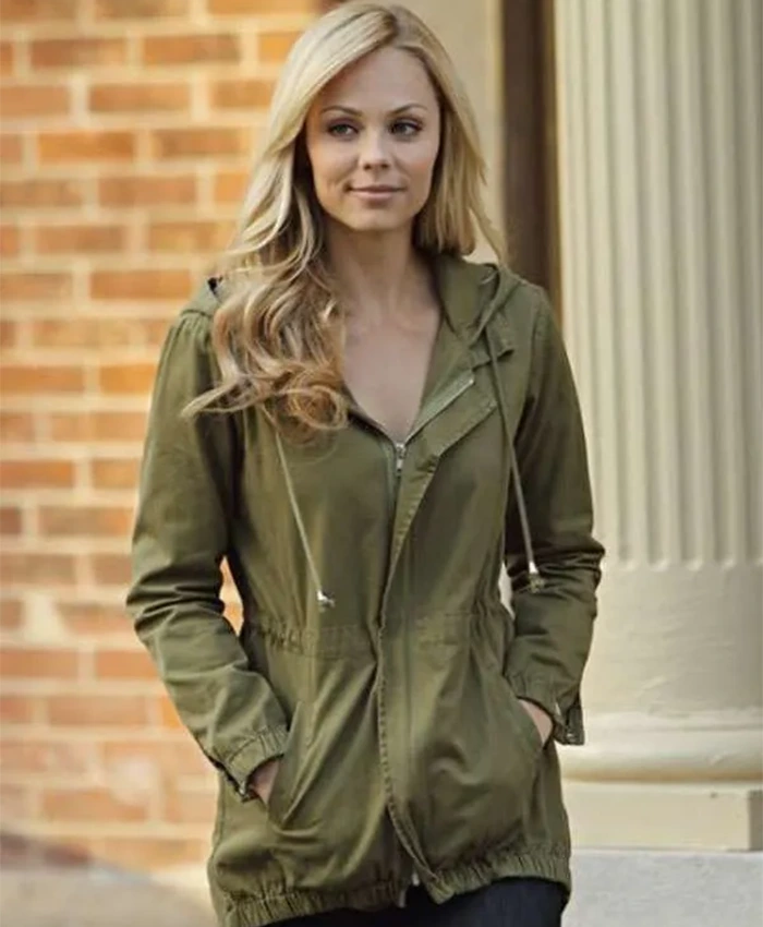 Elena Michaels Bitten S01 Green Cotton Jacket