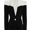Emayatzy Corinealdi Reasonable Doubt S03 Colorblock Blazer For Sale